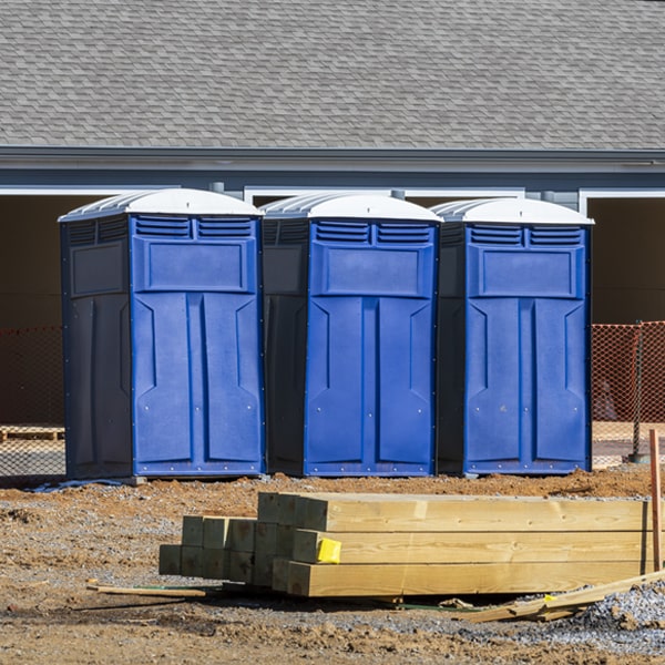 is there a specific order in which to place multiple porta potties in Lakes of the Four Seasons